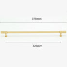 Gold and Bronze Brass Wardrobe Handles – Vintage Cabinet Drawer Pulls and Bar Handles gold 379mm Handles