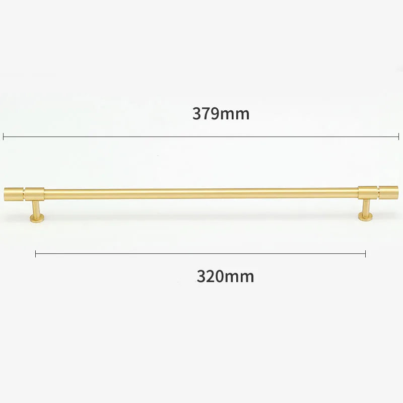 Gold and Bronze Brass Wardrobe Handles – Vintage Cabinet Drawer Pulls and Bar Handles gold 379mm Handles