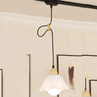 Modern LED Track Light with Adjustable Pendant Design - 12W Hanging Lamp 1PC Black Cable / White 6000K ceiling light