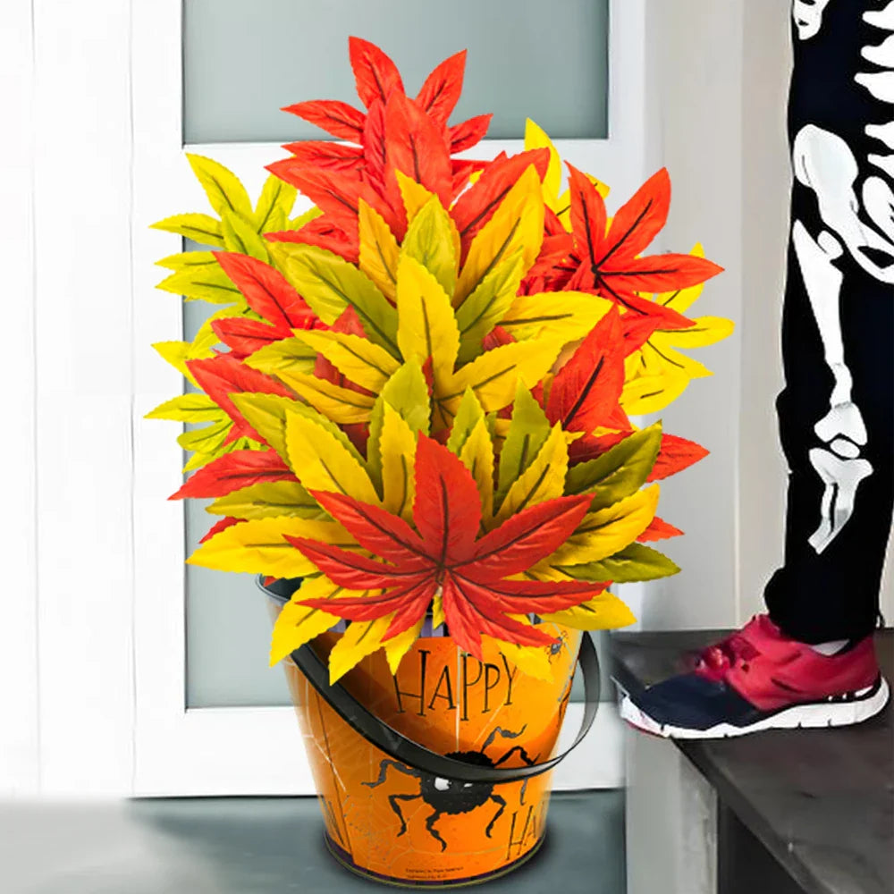 Dlight Decor 43cm Autumn Maple Leaf Branch for Fall Display