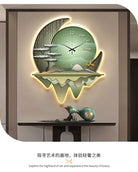 Dlight Decor Clock Wall Light with Luxury Crystal Glow Wall Art