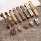 Antique Yellow Bronze Wardrobe Handles - Modern Zinc Alloy Drawer Knobs for Cabinets and Closets Handles