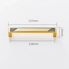 Antique Style Brass Furniture Handles – Vintage Cabinet Wardrobe and Drawer Knobs gold 137mm Handles