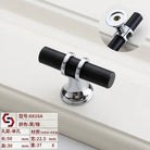 Modern T-Bar Cabinet Knobs and Handles – Sleek and Decorative Design Black silver S Handles