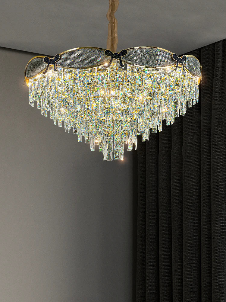 Living Room Lamp - Postmodern Light Luxury Crystal Chandelier New High - End Design For Atmosphere