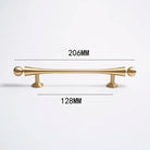 Gold Brass Cabinet Handles – Furniture Bar Pulls and Wardrobe Knobs for Kitchen Doors TS2011-206 Handles