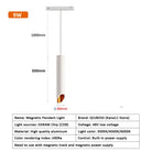 Modern Magnetic Track Lights - Embedded LED Spotlight Downlight 1pc 9W Pendant Lamp 1 / White light 4000K ceiling light
