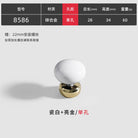 Modern Double-Color Cabinet Handles - Zinc Alloy Drawer Pulls for Cupboards and Furniture White gold single Handles