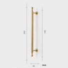 Polished Gold Brass Furniture Handles – Chrome Cabinet Pulls and French Wardrobe Drawer Knobs TB9021-PG252 Handles