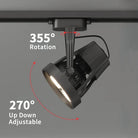 E27 LED Track Light Holder Base - 2-Wire Rotatable Ceiling Rail Lamp Fittings ceiling light