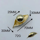 Creative Leaf Ball Zinc Alloy Furniture Handle – Gold Knob for Modern Elegance Gold small Knobs