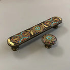 Ethnic Style Brass Art Handles – Vintage Cabinet and Drawer Pulls with Nepalese Craftsmanship Handles
