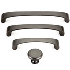 Modern Minimalist Pearl Black Cabinet Handles – European Style Wardrobe and Drawer Pulls Handles