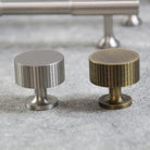 Nickel Brass Art Deco Kitchen Cabinet Knobs and T-Bars – Brushed Silver Drawer Pulls and Wardrobe Handles Handles
