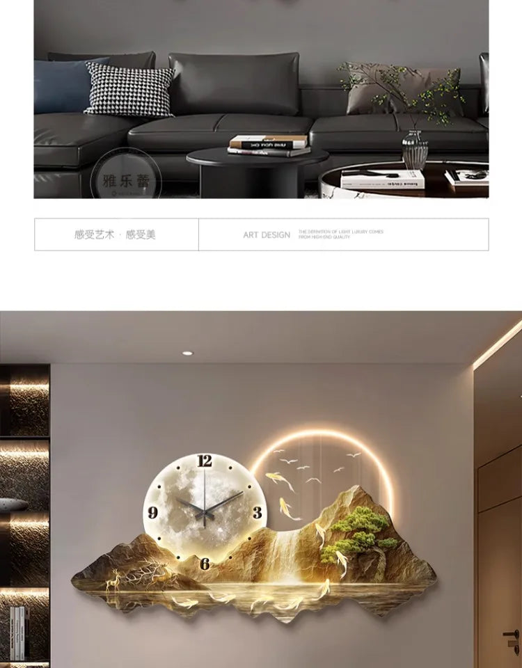 Dlight Decor Nordic Clock Wall Art for Modern Homes Wall Art