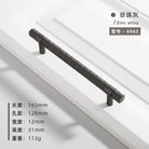 Creative T-Bar Cabinet Handles - Modern Zinc Alloy Pulls for Kitchen and Furniture Pearl Grey 128mm Handles