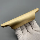 Luxury Zinc Alloy Curved Cabinet Handles - Modern Drawer Pulls for Wardrobes and Shoe Cabinets Handles