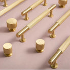 American Style Brass Cabinet Handles – Light Luxury Extended Wardrobe Door Pulls Handles