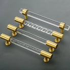 Transparent Acrylic Furniture Handles – Brass Cabinet Pulls and Wardrobe Knobs Handles