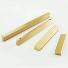 Brass Trapezoidal Cabinet Handles - High-End Golden Drawer Pulls for Wardrobes and Furniture Handles
