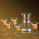 Dlight Decor 6pc 15ml Shot Glass Set – Thick Bottom Mini Liquor Cups 6pcs / 15ml