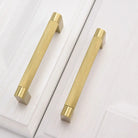Gold Knurled Cabinet Handles – Textured Furniture Door Knobs and Wardrobe Pulls Handles