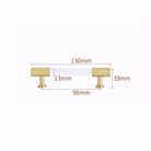 Transparent Acrylic Furniture Handles – Brass Cabinet Pulls and Wardrobe Knobs bubble 130mm Handles