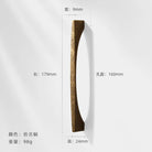 Antique Bronze Wardrobe Door Handles – Zinc Alloy Cabinet Pulls and Drawer Knobs 2042-160mm Handles