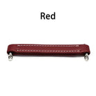 Vintage Leather Furniture Handle – Soft Suitcase-Style Drawer Pulls for Cabinets and Chests Red Handles