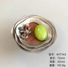 Handmade Wood and Alloy Flower Knob Handles – Artistic Drawer and Cabinet Pulls for Furniture W17143 knob