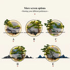 Dlight Decor Chinese Landscape LED Wall Glow Wall Art