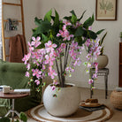 Dlight Decor 95cm Hanging Jasmine Bouquet with Tropical Begonia Flowers