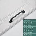 Minimalist Zinc Alloy Cabinet Handles - American Style Drawer Knobs for Wardrobes and Furniture black-128 Handles