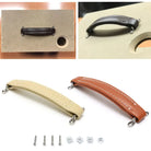 Vintage Leather Furniture Handle – Soft Suitcase-Style Drawer Pulls for Cabinets and Chests Handles