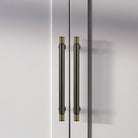 Brass Kitchen Cabinet Handles – Gold Textured Drawer Knobs and Door Bar Handles Handles