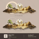 Dlight Decor Silent LED Wall Clock in Nordic Style style3 / 35x100cm wall Art