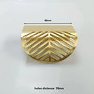 Leaf Shape Brass Handles – Hidden Knobs for Furniture Drawer Dresser and Wardrobe TB-3001-60 Knob