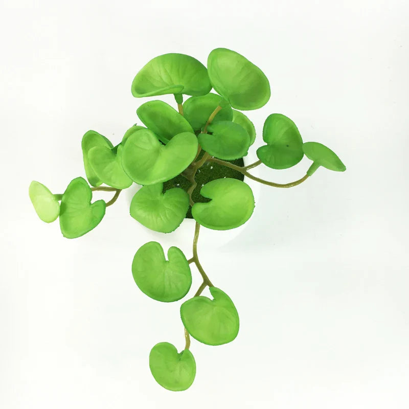 Dlight Decor 15cm Lucky Grass Foliage Bouquet for Home and Bonsai Decor