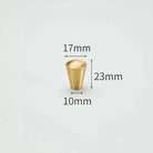 Modern Simple Solid Brass Cabinet Knobs – Wardrobe Handles and Kitchen Pulls 15 Knobs