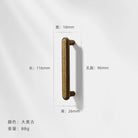 Antique Wardrobe Cabinet Handles - Retro Zinc Alloy Drawer Pulls and Knobs for Kitchen and Furniture 7055 96mm Handles