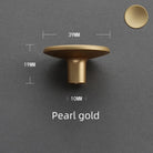 Modern Zinc Alloy Round Knob – Sleek Single Hole Furniture Handle Pearl gold Knobs
