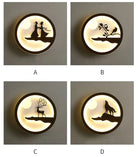 Dlight Decor Nordic Character Glow Wall Lamp Wall Art