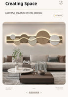 Dlight Decor Artistic Wood Crystal Wall Glow Light Wall Art