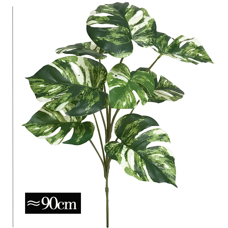 Dlight Decor 90cm Monstera Branch with Tropical Turtle Leaves A