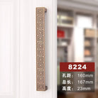 Antique Yellow Bronze Wardrobe Handles - Modern Zinc Alloy Drawer Knobs for Cabinets and Closets 8224 160mm Handles