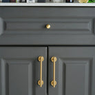 France Satin Gold Cabinet Handles – Solid Brass Kitchen Drawer Knobs and Door Pulls (130mm-510mm) Handles