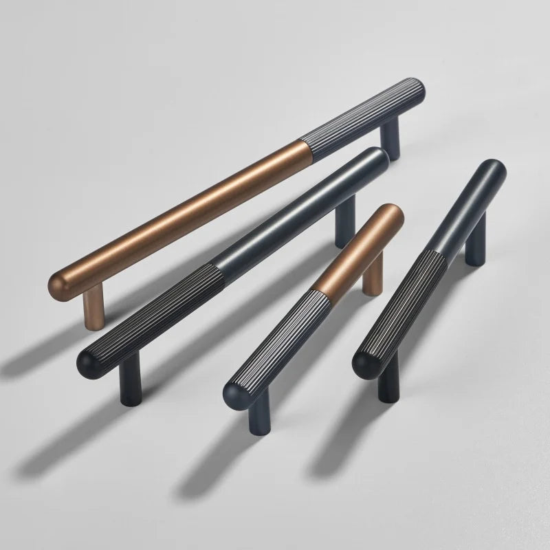 Dual tone Long Kitchen Cabinet Handles – Multicolor Wardrobe and Drawer Knobs Handles