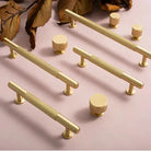 American Style Brass Cabinet Handles – Light Luxury Extended Wardrobe Door Pulls Handles