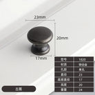 Modern Zinc Alloy Drawer Knobs - Single Hole Cabinet Handles for Dresser and Shoe Cabinets D Knobs