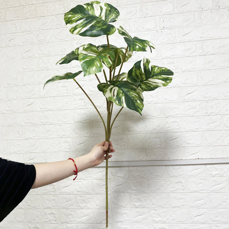 Dlight Decor 90cm Monstera Branch with Tropical Turtle Leaves A